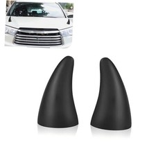 3D Car Devil Horns Sticker, Automotive Roof Sticker, Front Rear 2 PCS Black