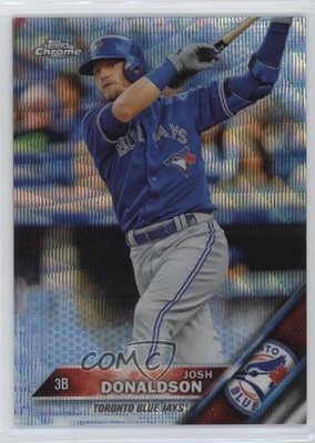 2016 Topps Chrome Blue Wave Refractor 46/75 Josh Donaldson #100 k4s