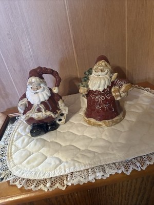 Fitz and Floyd Old World Santas Set of 2