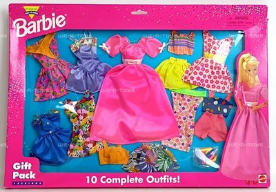 Barbie Gift Pack Fashions Set of 10 Complete Fashions Set No68210