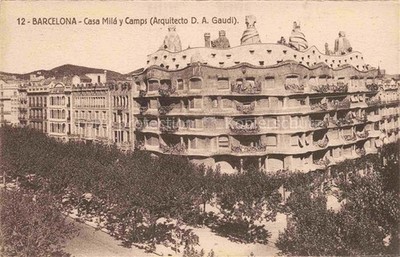 Barcelona Cataluna ES Casa Milá y Camps Arquitecto D. A. Gaudi