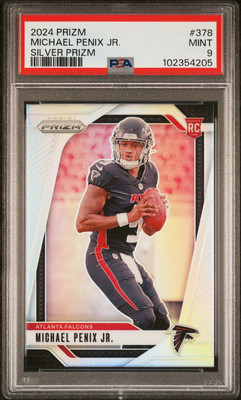 2024 PANINI PRIZM SILVER PRIZM #378 MICHAEL PENIX JR. ROOKIE