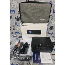Projector New Roconia Q6 WiFi Bluetooth Native 1080P NEW READ