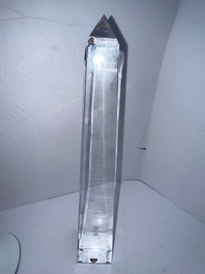 Large  Orrefors Glass Crystal Obelisk 14 Inches
