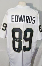 LAS VEGAS RAIDERS / EDWARDS #89 Autographed / SIGNED Jersey XL w/ BECKETT COA