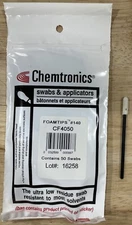 Chemtronics CF4050 Foamtip Swab, 2.87" Length, 0.5" Tip, 50 Count Bag
