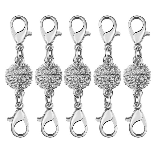 Necklace Clasps 5 Pcs Magnetic Connector Clasp Jewelry Extender Clasps for DIY - Picture 9 of 9