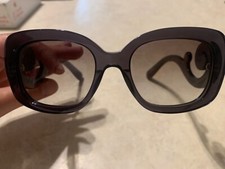 Rare Authentic Prada SPR27O KAM-0A7 Gray-Blue 54mm Baroque Sunglasses Italy