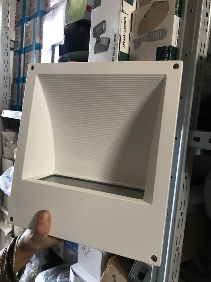 Illuminazione Parete Esterna: Side Riquadro E5338 42W IP65 Bianco