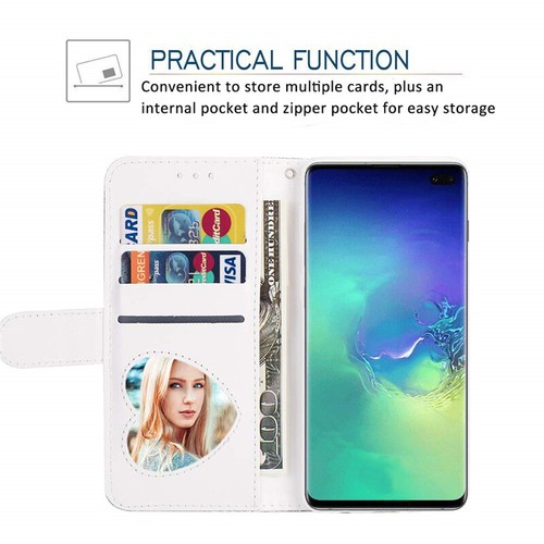 Glitter Leather Case for Samsung S25 S20 FE A14 S24 Zip Wallet Stand Phone Cover - Picture 32 of 40