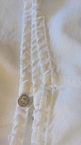 Zara Baggy Cargo Pants Women's 10 White Relaxed Straight Leg High Rise Skater - Picture 5 of 5