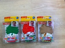 New Baby Nuby Holiday Teething Mitten 3 Months BPA Free-CUTE   You Pick  