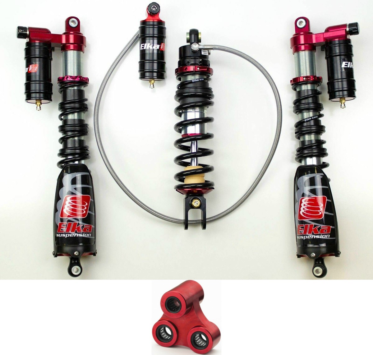 Elka Legacy Plus 3 Front and Rear Shocks + Long Travel Linkage
