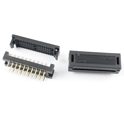 1Pcs 2.54mm x 7.62mm Pitch 20 Pin Male Header FD IDC Cable Transition Connector