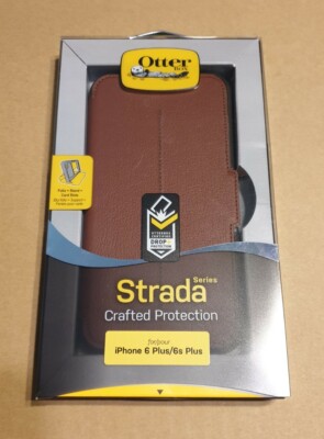 *NEW* OtterBox STRADA SERIES Leather Wallet Case iPhone 6 Plus / 6s Plus - Brown