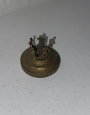 Antique Miniature Doll House oil Lamp Light tin burner part