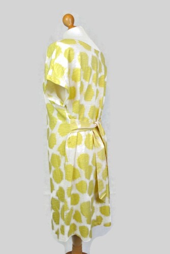 Abito T-Shirt Roba Bianca Nuovo - Beige e Verde, Jersey 100% Cotone, Taglia 10 - Foto 5 di 14