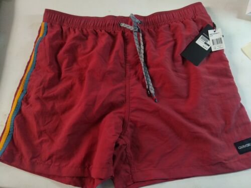 Short de bain Homme "Vibes volley 16" BRICK RED - Quiksilver 01119 - Picture 1 of 3