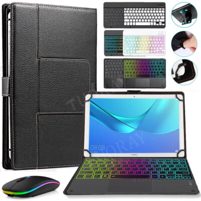 Schutz Hülle mit QWERTZ Tastatur Maus Für Lenovo Tab P11 Pro/M10 FHD Plus/HD/M11