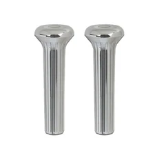 1 Pair Door Lock Knobs w/ vertical Chrome Fit For 1968 1969 1970 GM Cars New