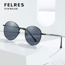 Round Metal Myopia Nearsighted Glasses For Men Women Retro Outdoor Sunglasses