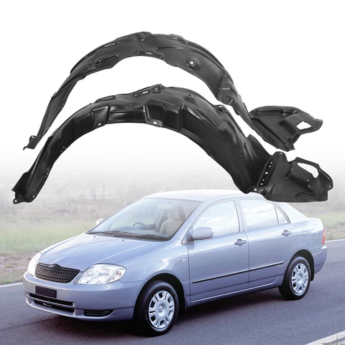 2PCS Front Left+Right Inner Fender Liner Kit For 2003-2008 Toyota Corolla Sedan