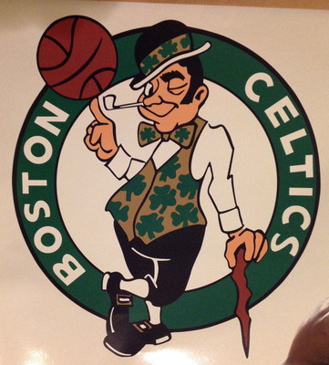 lot of 3 NBA official Boston Celtics FATHEAD Wall Graphics Vinyl Logo + Extras