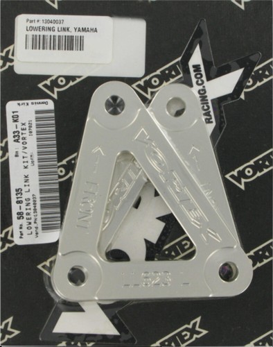 Adjustable Lowering Link For 2004-2006 Yamaha R1 – Silver Finish, Rear Suspension Drop Link
