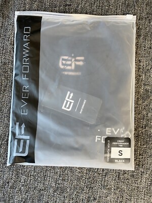 New Ever Forward Black Mens Crest T Shirt Size Small