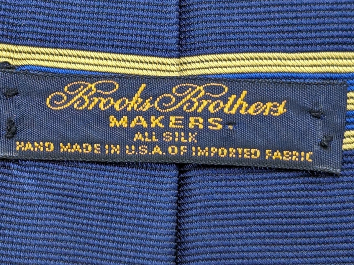 Vintage Brooks Brothers Tie Mens Blue Stripe 100% Silk