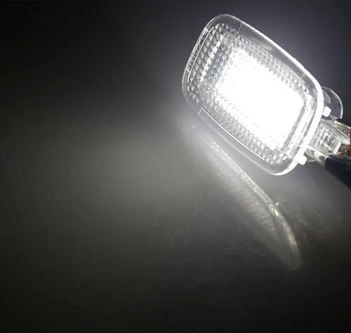 2x White 6000K 18-LED Courtesy Door Trunk Lights Lamp For Mercedes-Benz W204 W212 W207 W221 OEM# A2218200401  