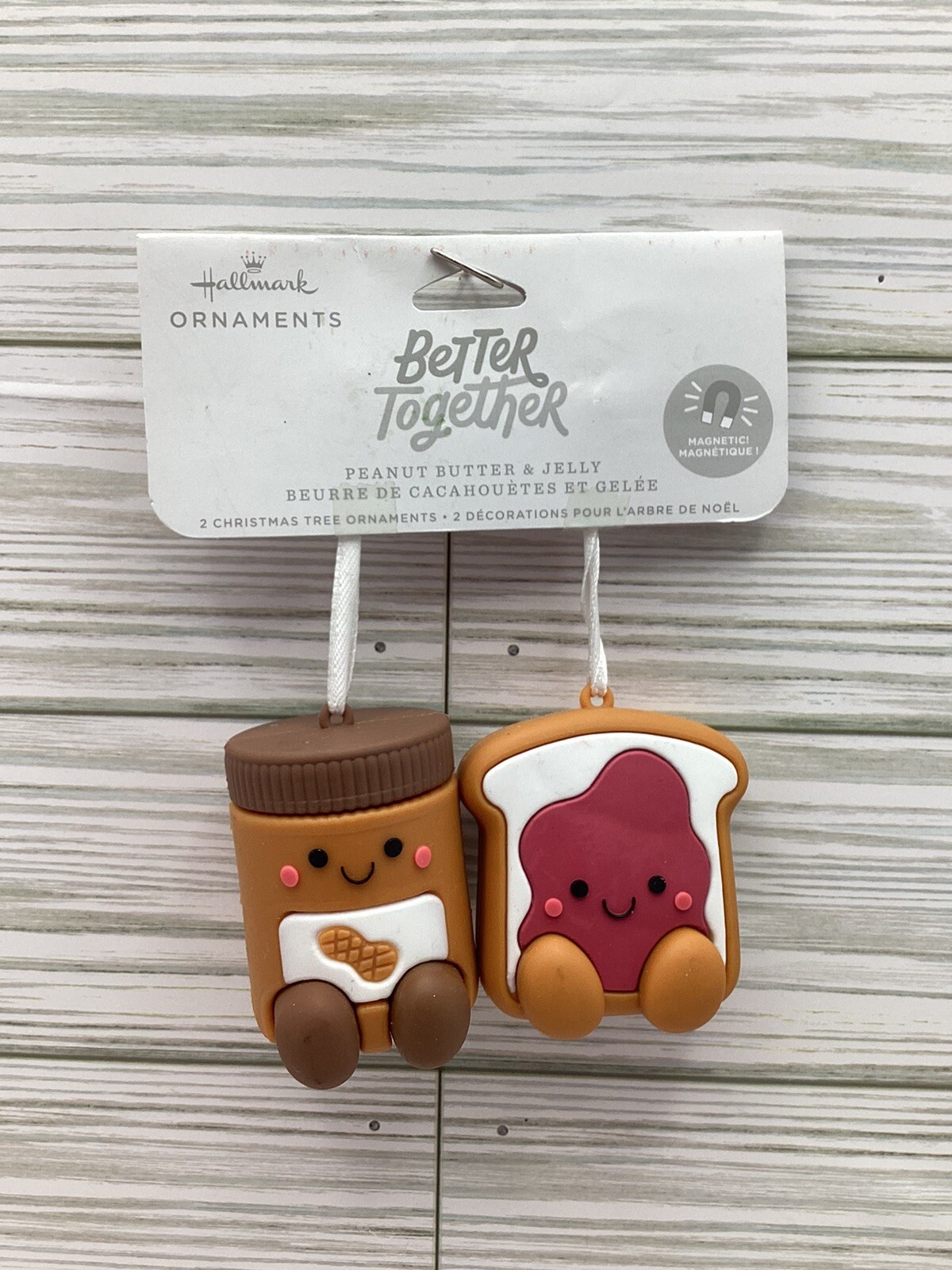 Magnetic Peanut Butter & Jelly Christmas Ornaments by Hallmark Better Together