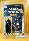 ❗️1977_Star~Wars___CAS~80+___LOOSE__DARTH~VADER__Displayed_wCardBack__wCOA__AFA