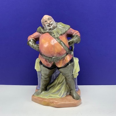 ROYAL DOULTON FIGURINE vintage porcelain statue HN 2054 Falstaff 1949 opera mcm