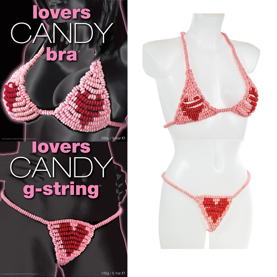 You2Toys - Corazón De Tanga De Caramelo En Oferta Hott Products Comestible Multi-Sabor Caramelo Sujetador Y Tanga Ropa Interior Conjunto De Regalo