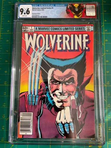 Wolverine Limited Series #1 CGC 9.6 Newsstand Frank Miller 1982 Custom Label