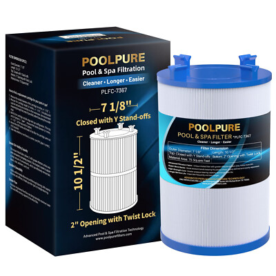 POOLPURE C-7367 Spa Filter Replaces PD075-2000, Dimension One 1561-00, 1 Pack