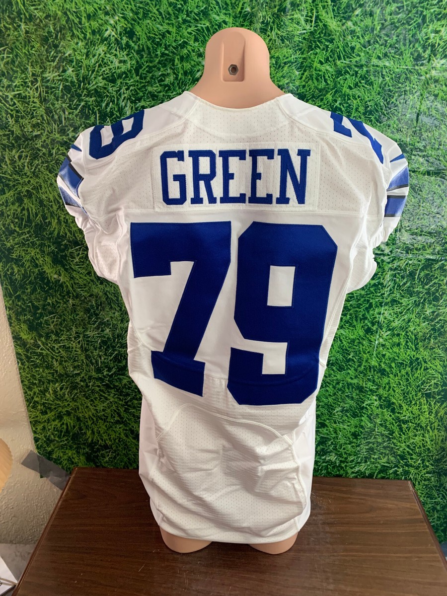2014 Dallas Cowboys Football #79 Chaz Green Game Jersey Nike White
