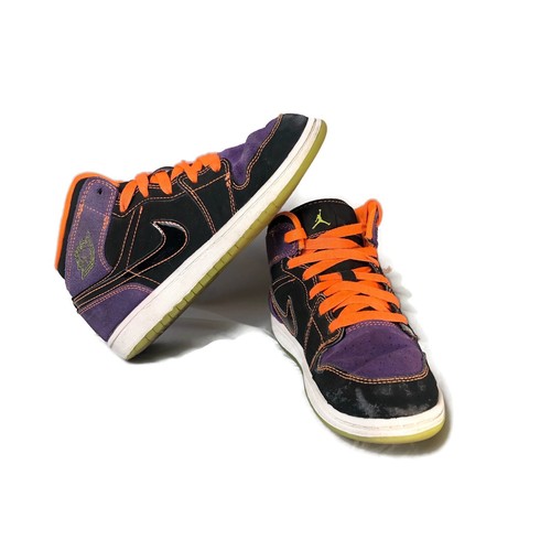 purple black orange jordan 1