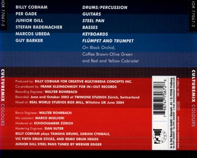 BILLY COBHAM'S CULTURE MIX COLOURS NEW CD
