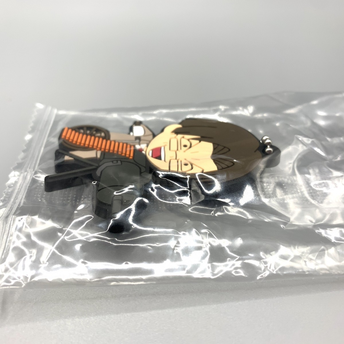 KENSHIN ぬいぐるみキーホルダー Kanryu Takeda Rurouni Kenshin Rubber Keychain BANDAI Anime Japan