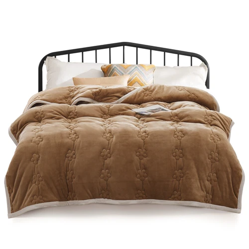 Flannel Blanket Winter Warm Reversible Twin Queen Size Plush Sofa Bed Blankets - Picture 17 of 55