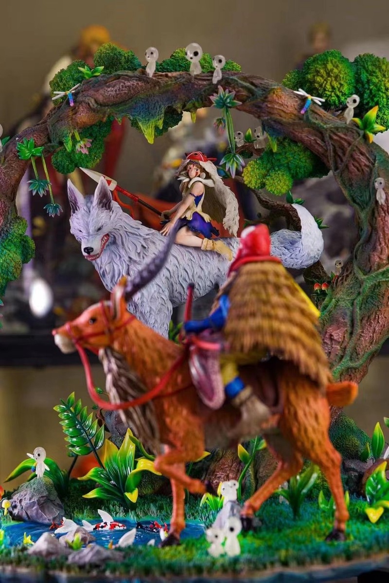 OPM Studios Mononoke Hime Resin Model Princess Mononoke OPM Studios Mononoke Hime Resin Model Princess Mononoke