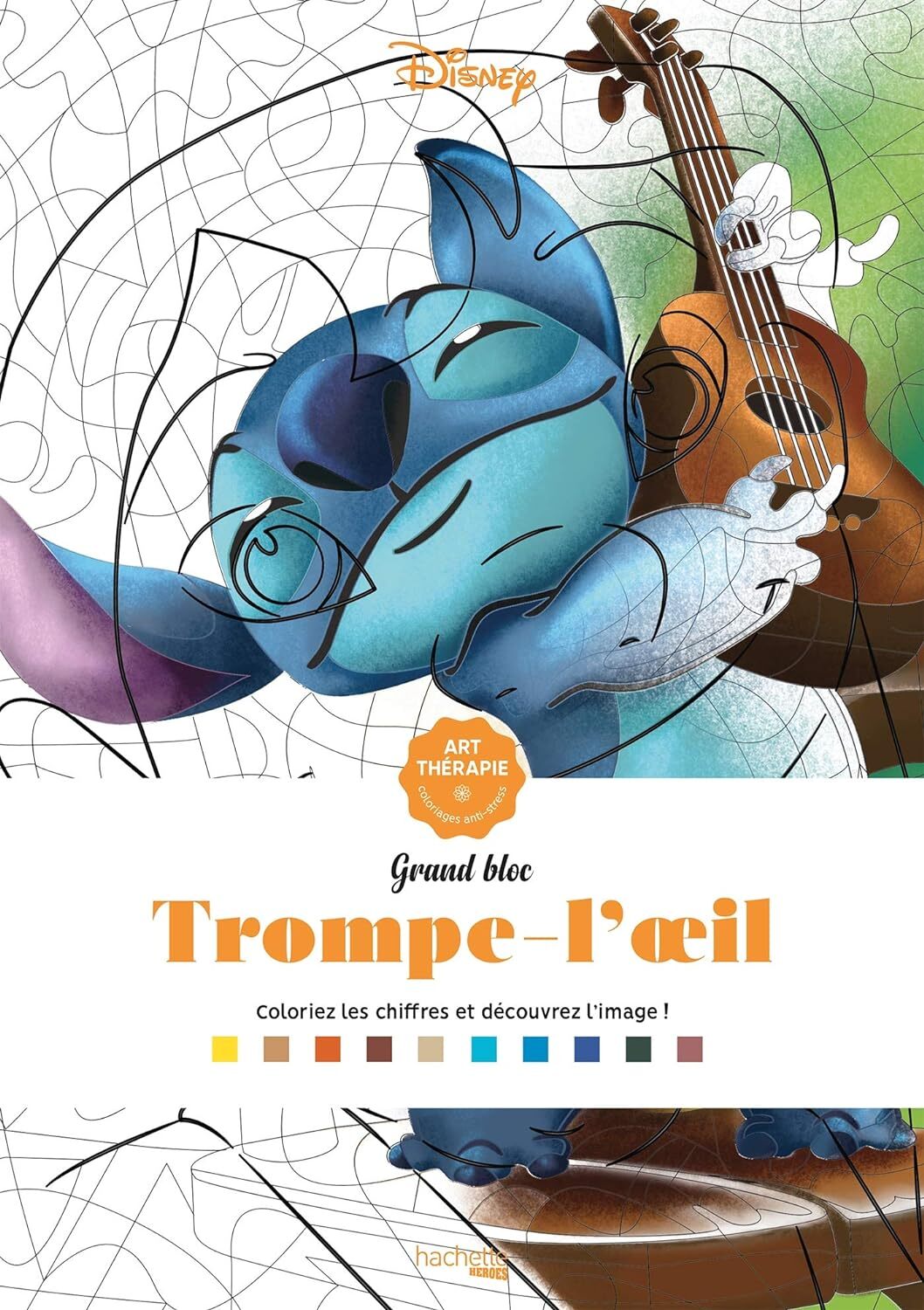9782016287156 Trompe-l'oeil: 50 coloriages anti-stress - Disney,Eugénie Varone