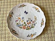 Vintage Aynsley Cottage Garden Cake Plate With Knife and Matching Dessert Plates