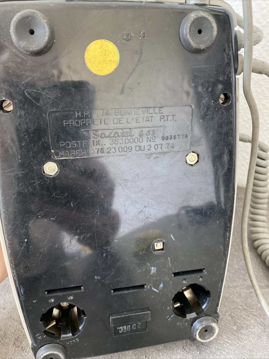 Ancien Téléphone Vintage Gris Clair / Socotel S63 - Téléphones & Objets connectés