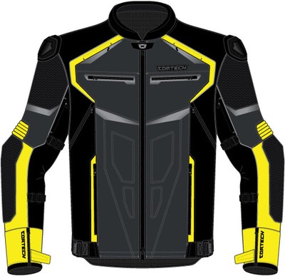 Cortech Mens Speedway Hyper-Tec Jacket, 3Xl, Hi-Viz/Gun Hi-Viz | Gun 3X-Large