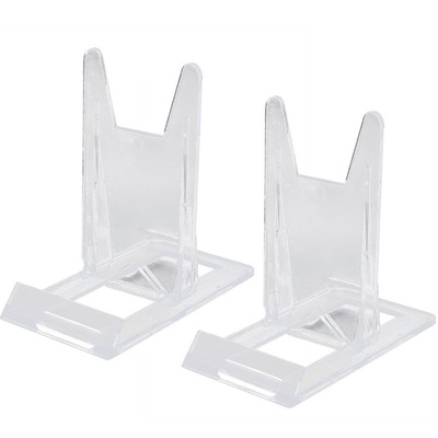 2pcs Clear Acrylic Plaque Display verstellbarer Kunststoffst?nder f??r Tablett