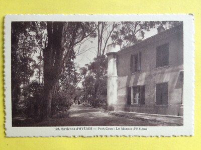Cpa Hyeres Var Port Cros Manoir Chateau De Jean D Agreve Et D Helene Ebay