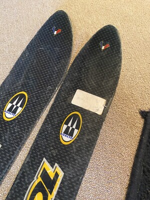 Vintage Rossignol Energy 191cm Skis, Retro / Fluorescent Yellow